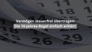 Verwunderlich Schenkung Niessbrauch 10 Jahresfrist Ebenbildnull