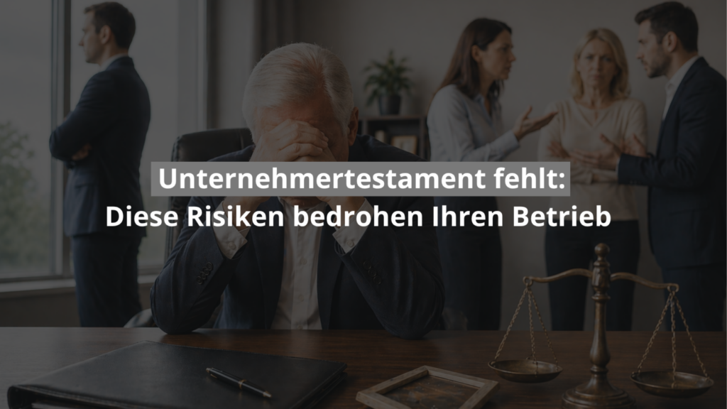 Verzweifelter Unternehmer bei Streit über fehlendes Unternehmertestament