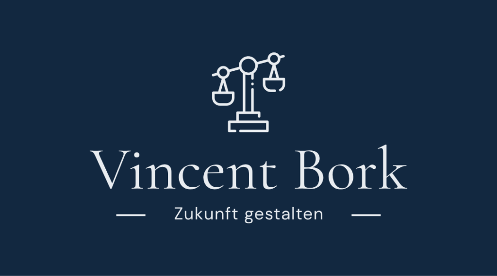 Vincent Bork Logo mit Waage